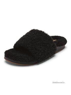 OluKai Kipe'a Ulana Shearling Slide Slippers Arch Support